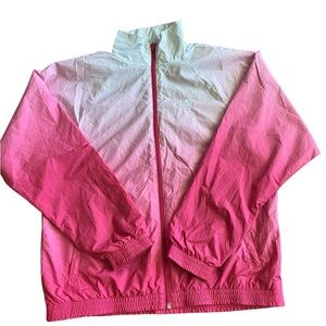Adidas Pink Ombre Windbreaker Jacket